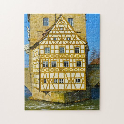Bamberg Town Hall Fachwerkhaus Duitsland. Legpuzzel (Verticaal)
