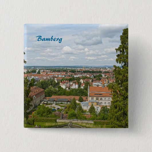 Bamberg Vierkante Button 5,1 Cm (Voorkant)