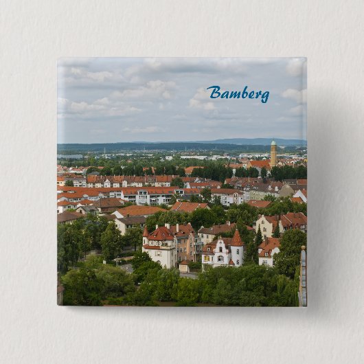 Bamberg Vierkante Button 5,1 Cm (Voorkant)