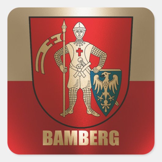 Bamberg Vierkante Sticker (Voorkant)