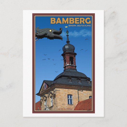Bamberg - Waterspout Briefkaart (Voorkant)