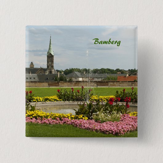 Bambergknoop Vierkante Button 5,1 Cm (Voorkant)