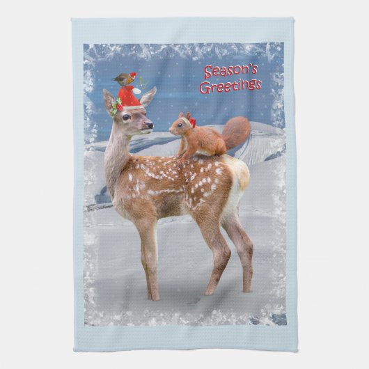 Bambi en Friends Kitchen Towel Theedoek (Verticaal)