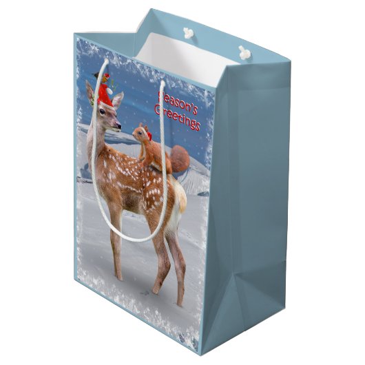 Bambi en Friends Medium Gift Bag Medium Cadeauzakje (Achterkant Gekanteld)