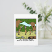 Bambi Eyes: Deer Cartoon Briefkaart (Staand voorkant)