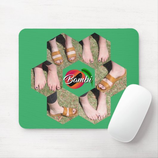 Bambi Feet Honeycomb Photo Grid Mousepad Muismat (Met muis)