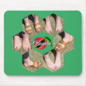 Bambi Feet Honeycomb Photo Grid Mousepad Muismat (Voorkant)