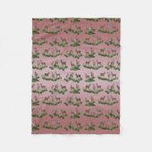 Bambi Meadow Fleece Blanket (Dusty Pink Mix) (Voorkant)