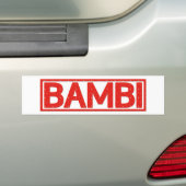 Bambi Stamp Bumpersticker (Op auto)