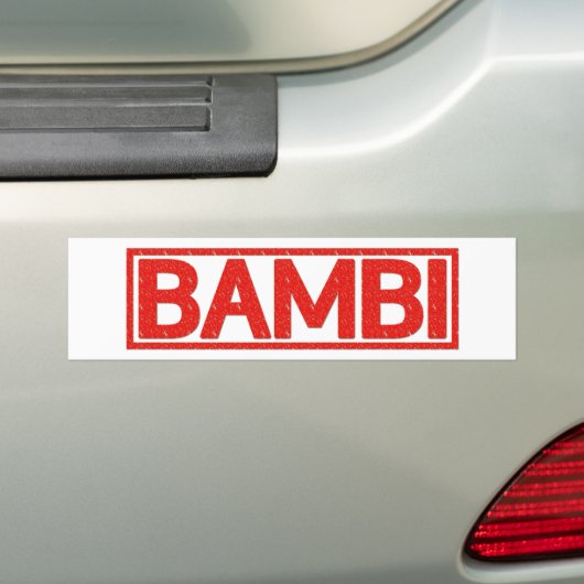 Bambi Stamp Bumpersticker (Op auto)