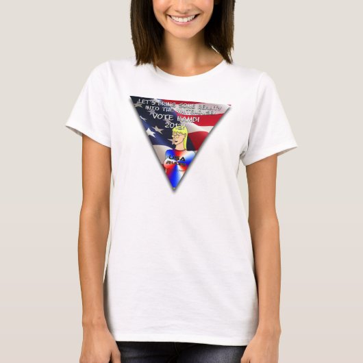 Bambi voor President T-Shirt (Voorkant)