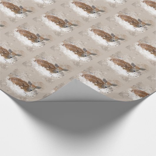 Bambi-Waterverf Cadeaupapier (Hoek)