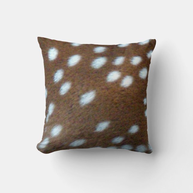 Bambi witte vlekken op een bruine vacht kussen (Voorkant)