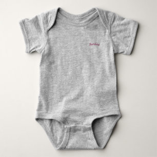 Bambina / 'Baby Girl' Mammaprada Bodysuit, grijs Romper