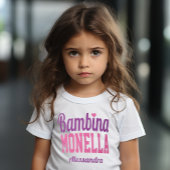 Bambina Monella Grappig Italiaans Meisje T-shirt