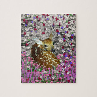 Bambina the Fawn in Flowers II Legpuzzel