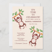 Bambino Boy Baby shower Uitnodiging (Voorkant)