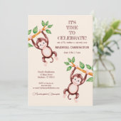 Bambino Boy Baby shower Uitnodiging (Staand voorkant)