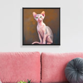 Bambino Kat  Canvas Afdruk (Insitu (Woonkamer))