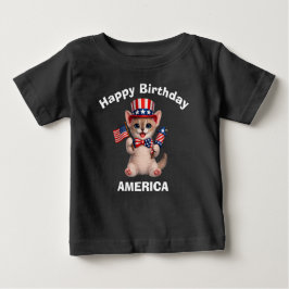 Bambino Kitten (1l) Patriottisch Kinder T-shirt