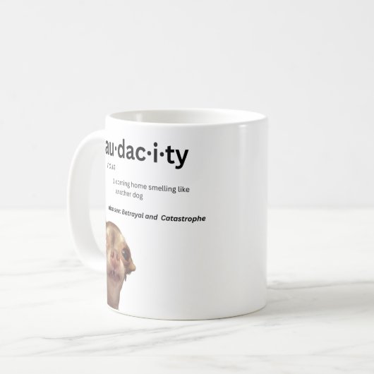 Bambi's Audacity Mok (Voorkant links)