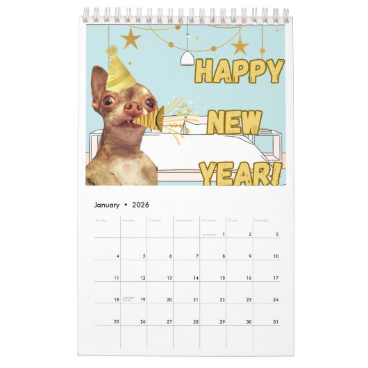 Bambi's drukke jaar kalender (Jan 2026)