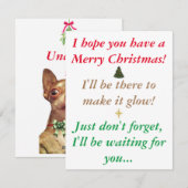 Bambi's Funny Christmas Kaart V2 (Voorkant / Achterkant)