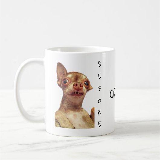 Bambi's Mok voor en na koffie (Links)