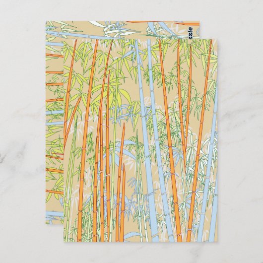 Bamboe 2 briefkaart (Voorkant / Achterkant)
