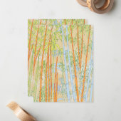 Bamboe 2 notitiekaartje (Voorkant / Achterkant in situ)