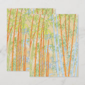 Bamboe 2 notitiekaartje (Voorkant / Achterkant)