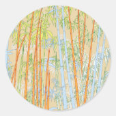 Bamboe 2 ronde sticker (Voorkant)