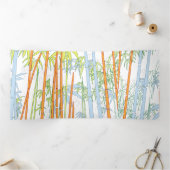 Bamboe 3 drieluik wenskaart (Binnen)