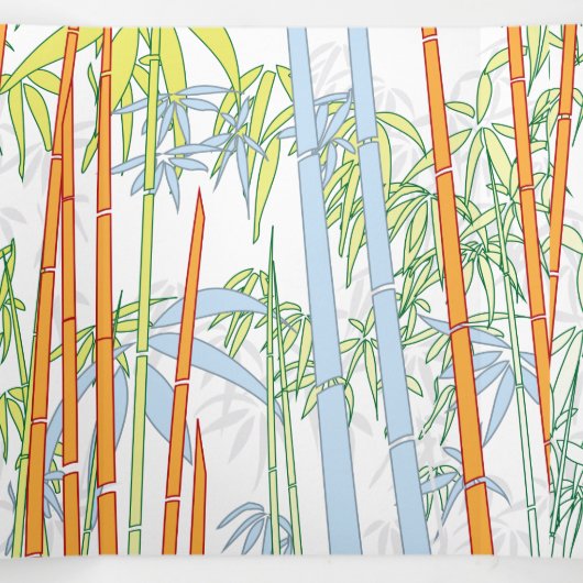 Bamboe 3 drieluik wenskaart (Binnenkant midden)