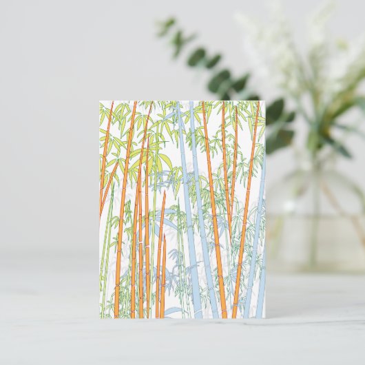 Bamboe 3 feestdagenkaart (Staand voorkant)