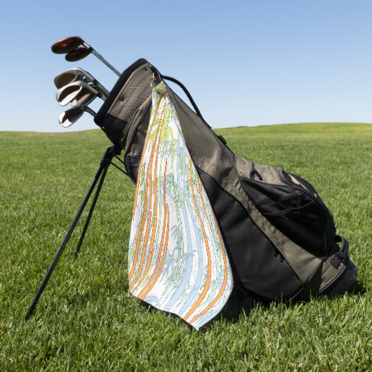 Bamboe 3 golfhanddoek (Groen)