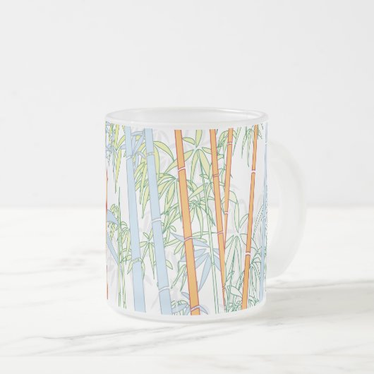 Bamboe 3 matglas koffiemok (Voorkant rechts)