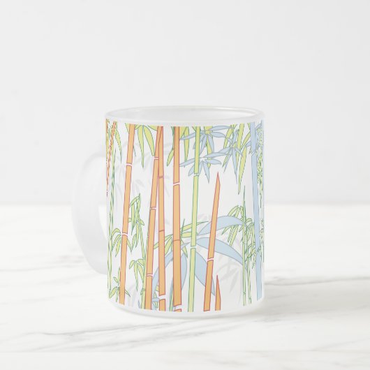 Bamboe 3 matglas koffiemok (Voorkant links)