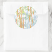 Bamboe 3 ronde sticker (Tas)