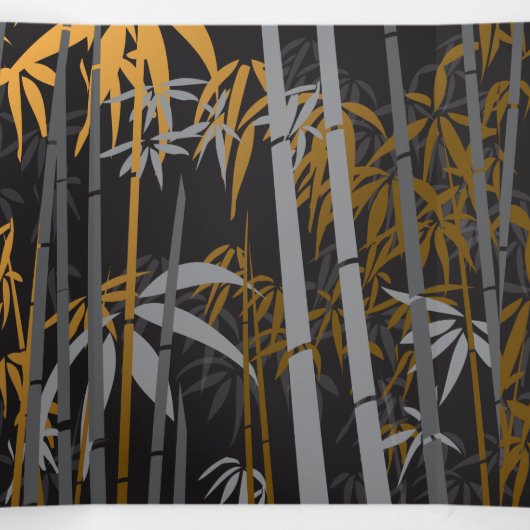 Bamboe 4 drieluik wenskaart (Binnenkant midden)