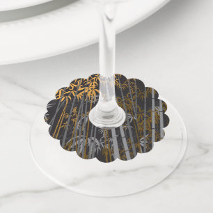 Bamboe 4 wijnglaslabel