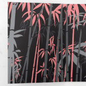 Bamboe 5 drieluik wenskaart (Binnenzijde eerst)