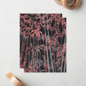 Bamboe 5 notitiekaartje (Voorkant / Achterkant in situ)