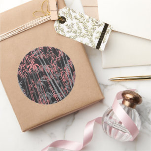 Bamboe 5 ronde sticker