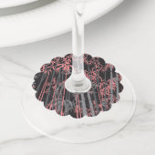 Bamboe 5 wijnglaslabel (Dichtbij)