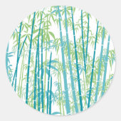 Bamboe 6 ronde sticker (Voorkant)
