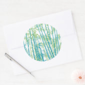 Bamboe 6 ronde sticker (Envelop)