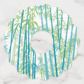 Bamboe 6 wijnglaslabel (Voorkant)