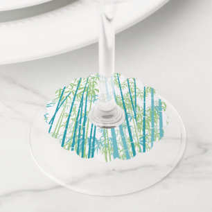 Bamboe 6 wijnglaslabel