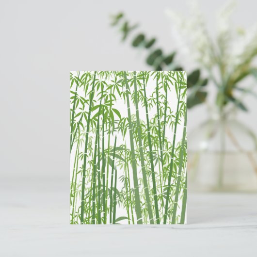 Bamboe 7 feestdagenkaart (Staand voorkant)